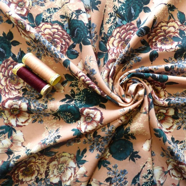 Lady McElroy - Summer Scents - Blush - Viscose Challis Lawn - allsettosew