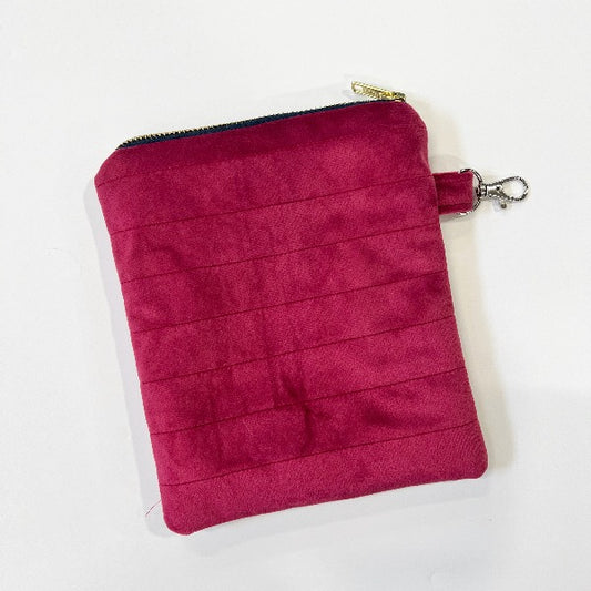 All Set to Sew - The Essentials Pouch - Raspberry Velvet Bundle - allsettosew