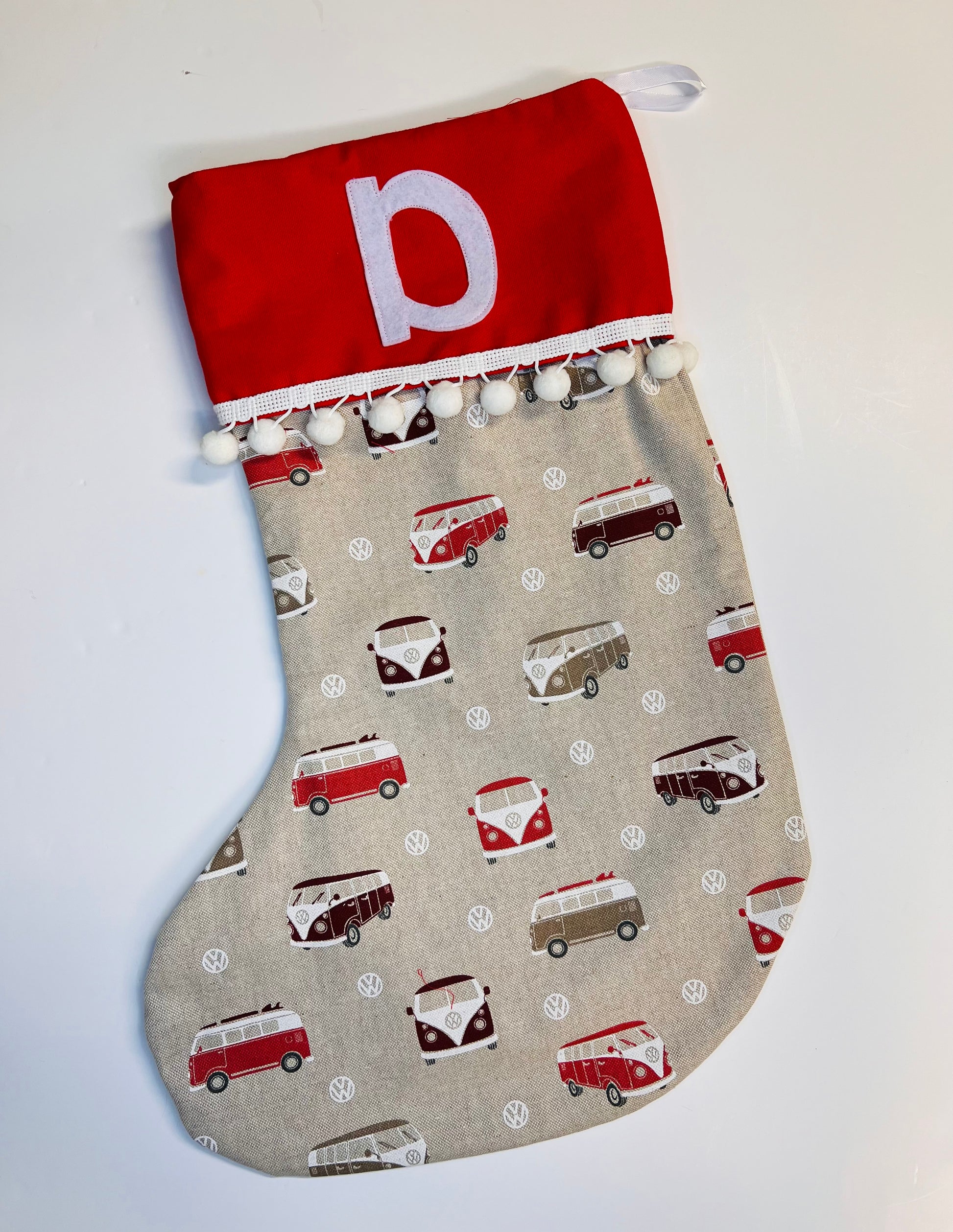 A Personalised Stocking suitable for little and big kids