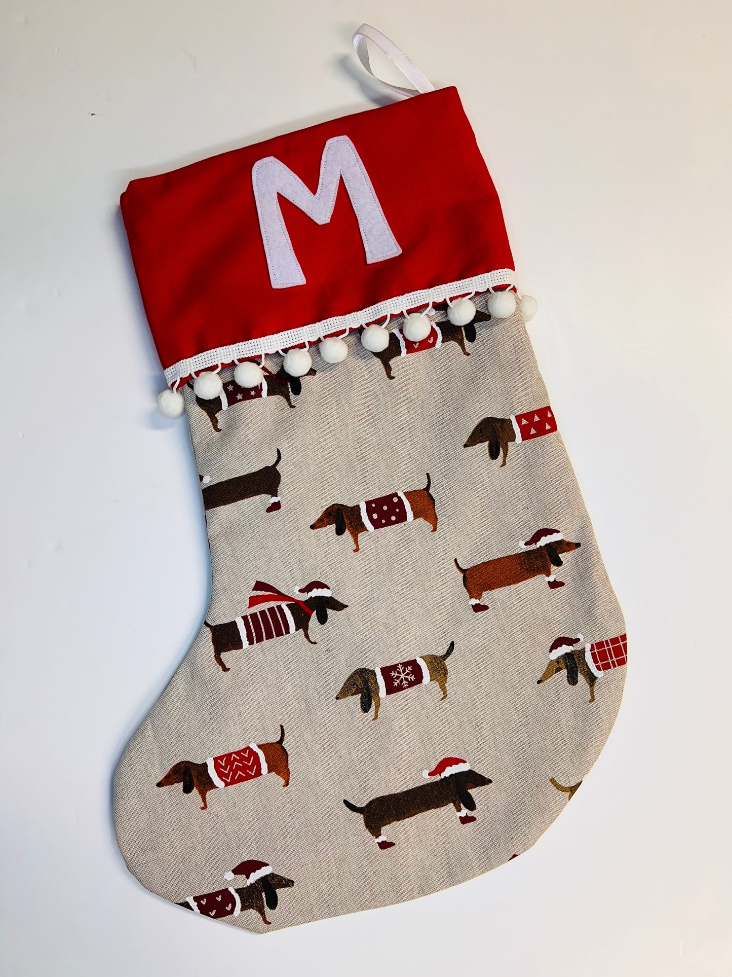 A Personalised Stocking suitable for little and big kids