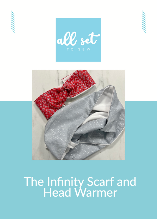 All Set to Sew - Twisted Headband and Infinity Scarf - Printed Pattern - allsettosew