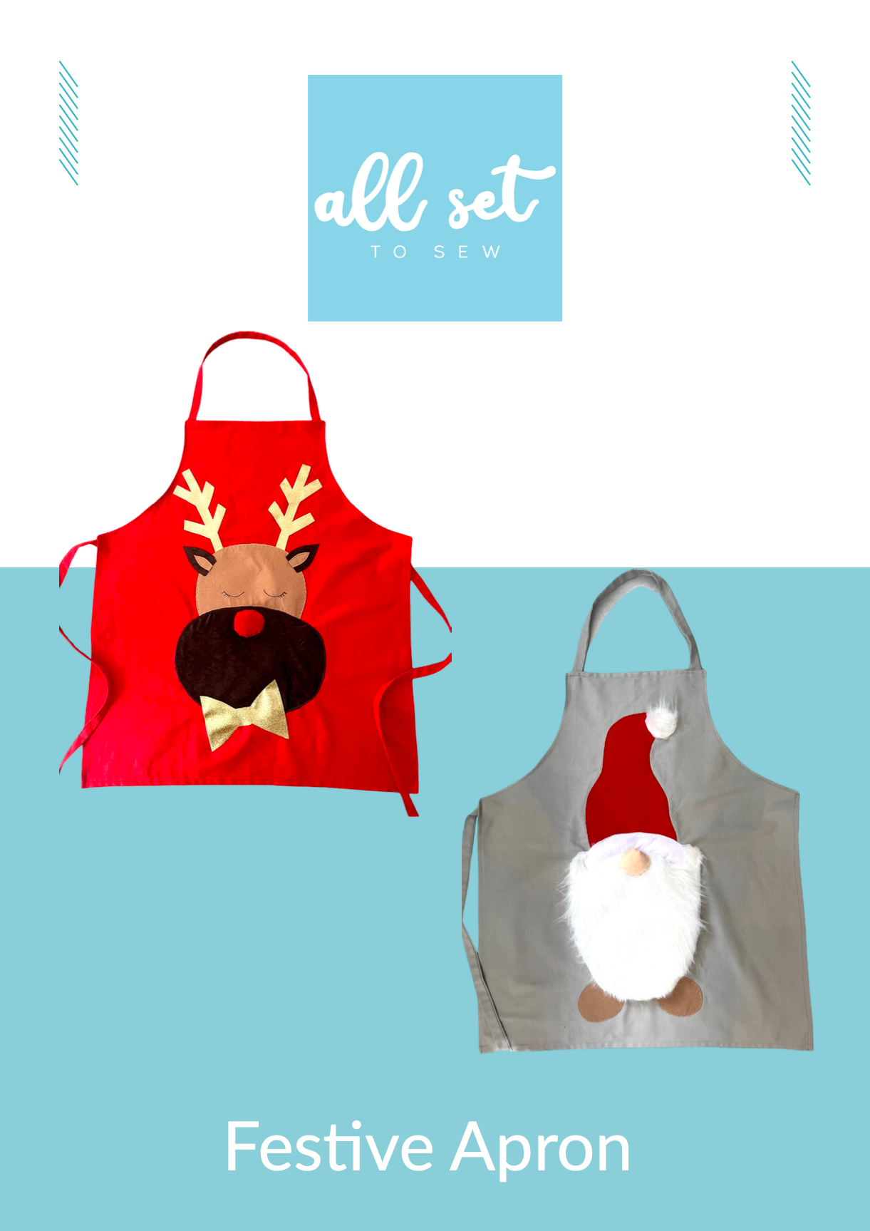 Festive Apron - Gonk & Rudolph | Add Holiday Cheer

