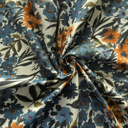 Lady McElroy - Exclusive Golden Blues - Cotton Marlie-Care Lawn - allsettosew