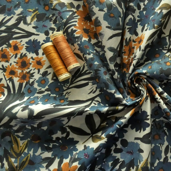 Lady McElroy - Exclusive Golden Blues - Cotton Marlie-Care Lawn - allsettosew