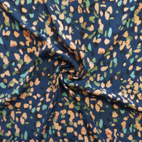Lady McElroy - Polished Pebbles - Marine - Morracain Crepe - allsettosew