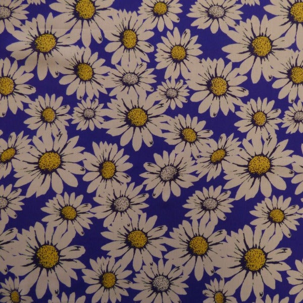 Lady McElroy - We Are Sunflowers - Royal - Viscose Challis Lawn - allsettosew